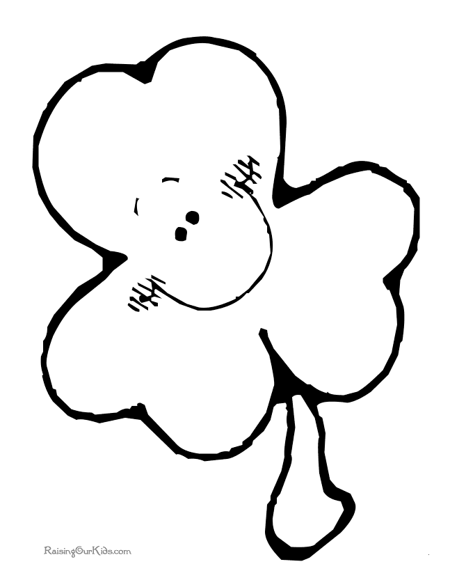 Shamrock coloring pictures