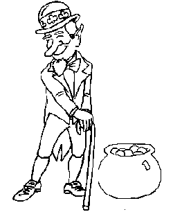 Coloring pages Pot of Gold