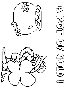 Pot of Gold coloring page