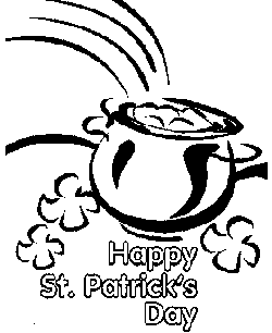 coloring page of Pot of Gold